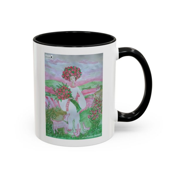 Coffee Mug - Girl with Flowers