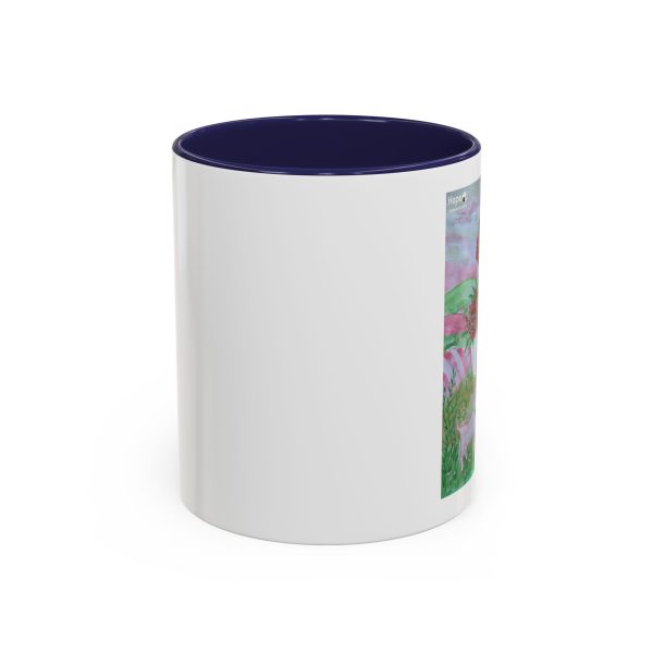 Coffee Mug - Girl with Flowers - Image 5