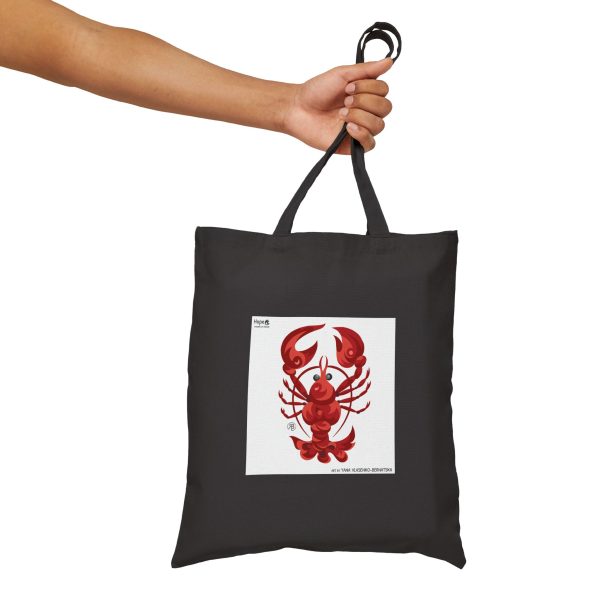 Cotton Canvas Tote Bag – Crimson Claws - Image 8