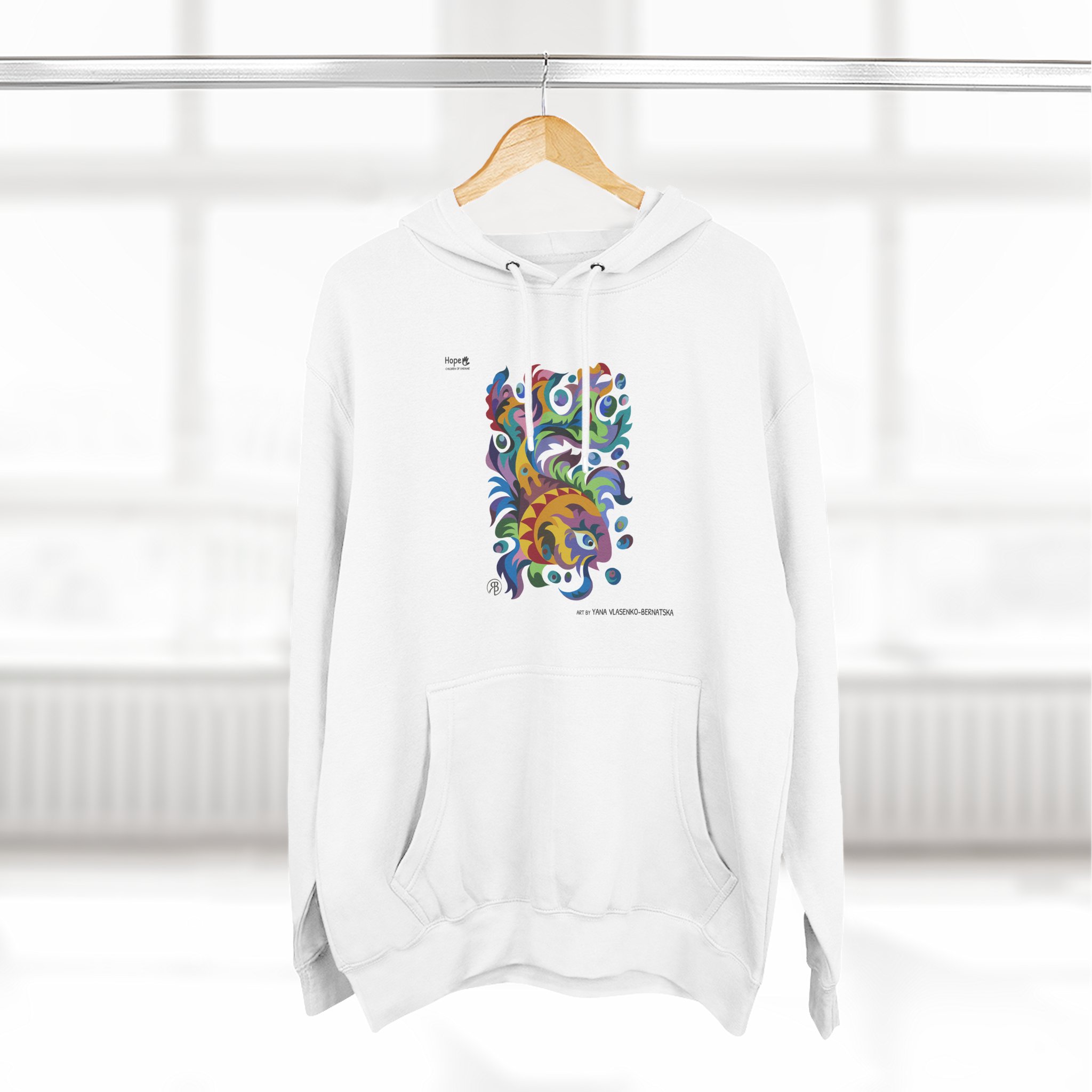 Three-Panel Fleece Hoodie – Dreamfish - Image 10