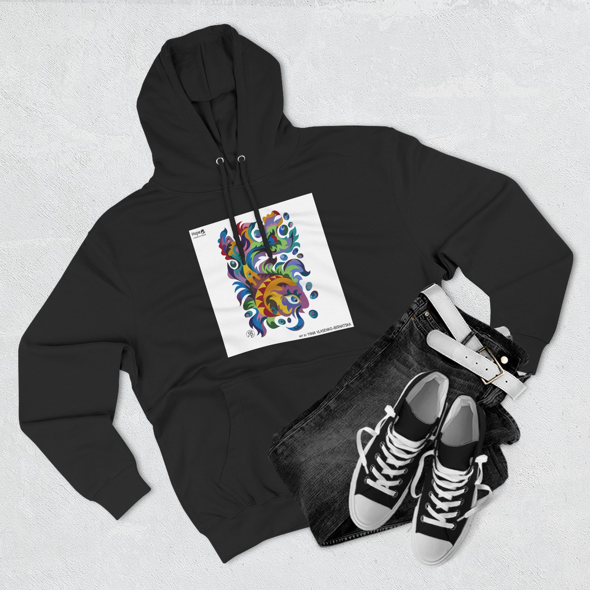Three-Panel Fleece Hoodie – Dreamfish