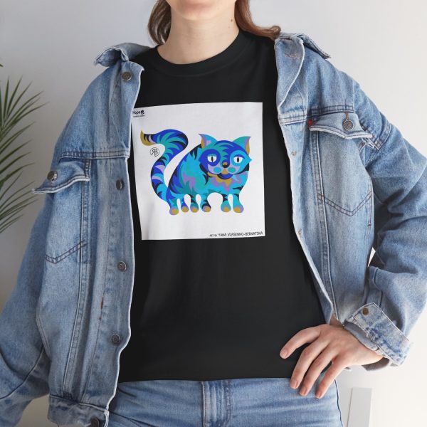 Unisex Heavy Cotton Tee – Whisker Whimsy - Image 5
