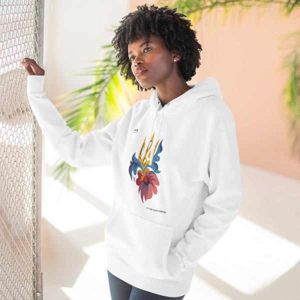 Three-Panel Fleece Hoodie –  Bloom for Ukraine - Image 9