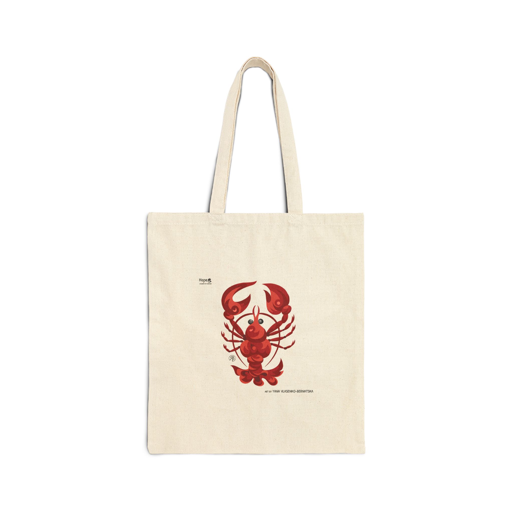 Cotton Canvas Tote Bag – Crimson Claws