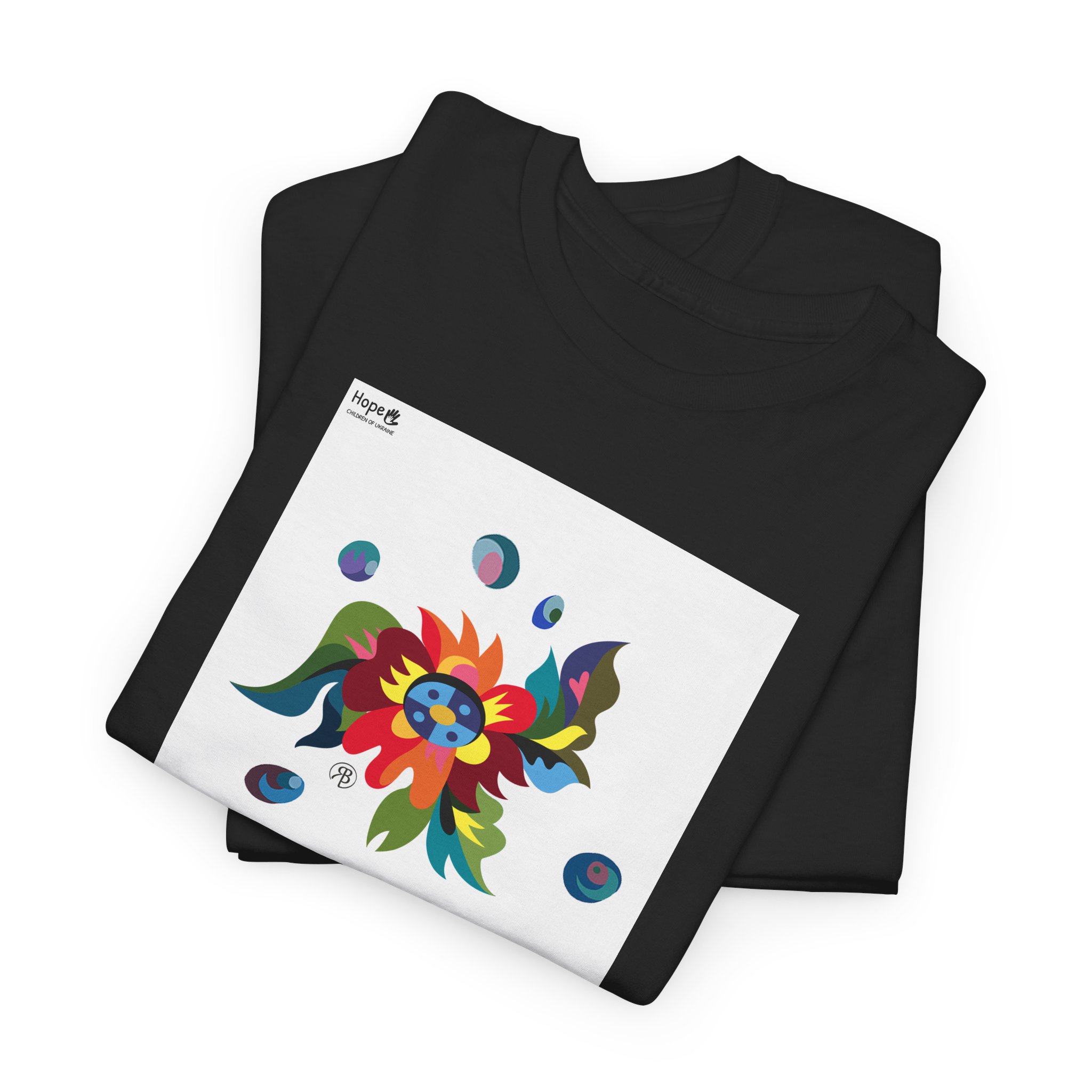 Unisex Heavy Cotton Tee – Blossom of Light - Image 3