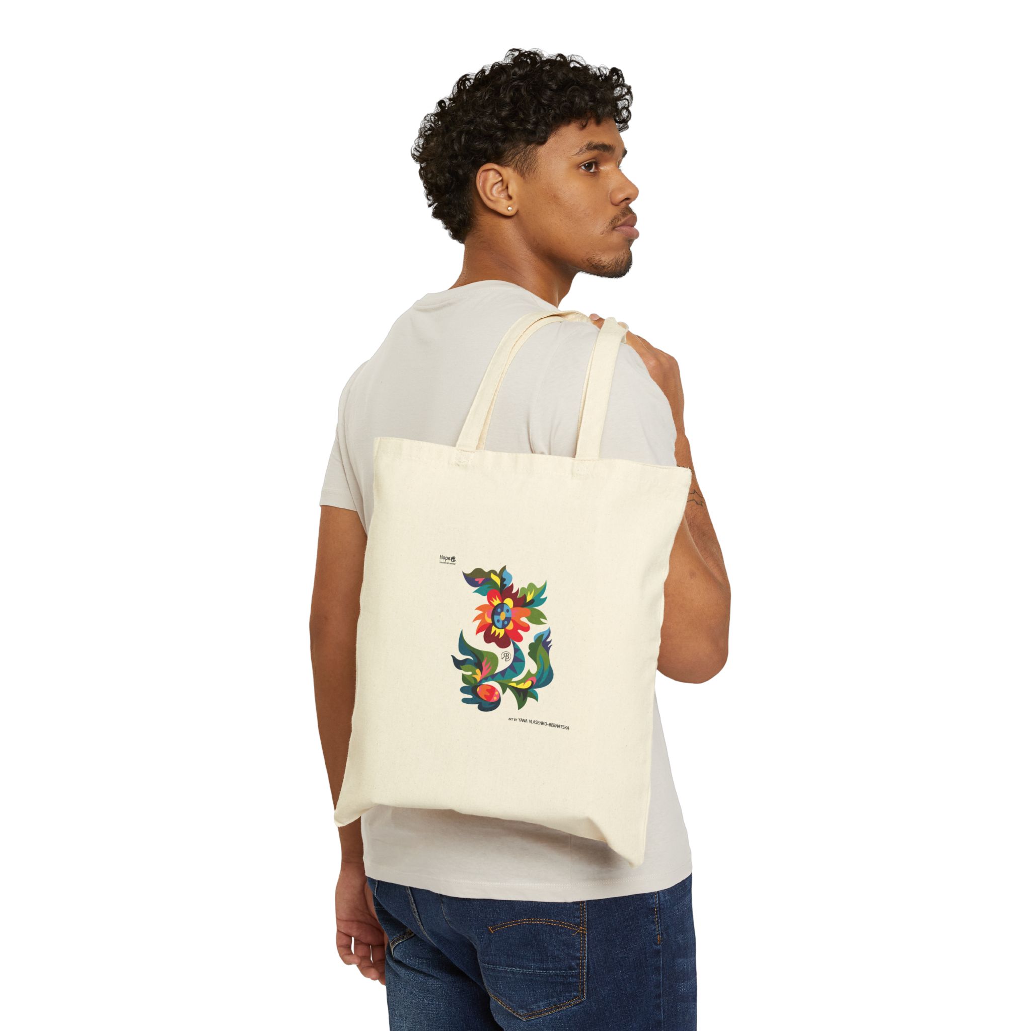 Cotton Canvas Tote Bag – Rooted in Light