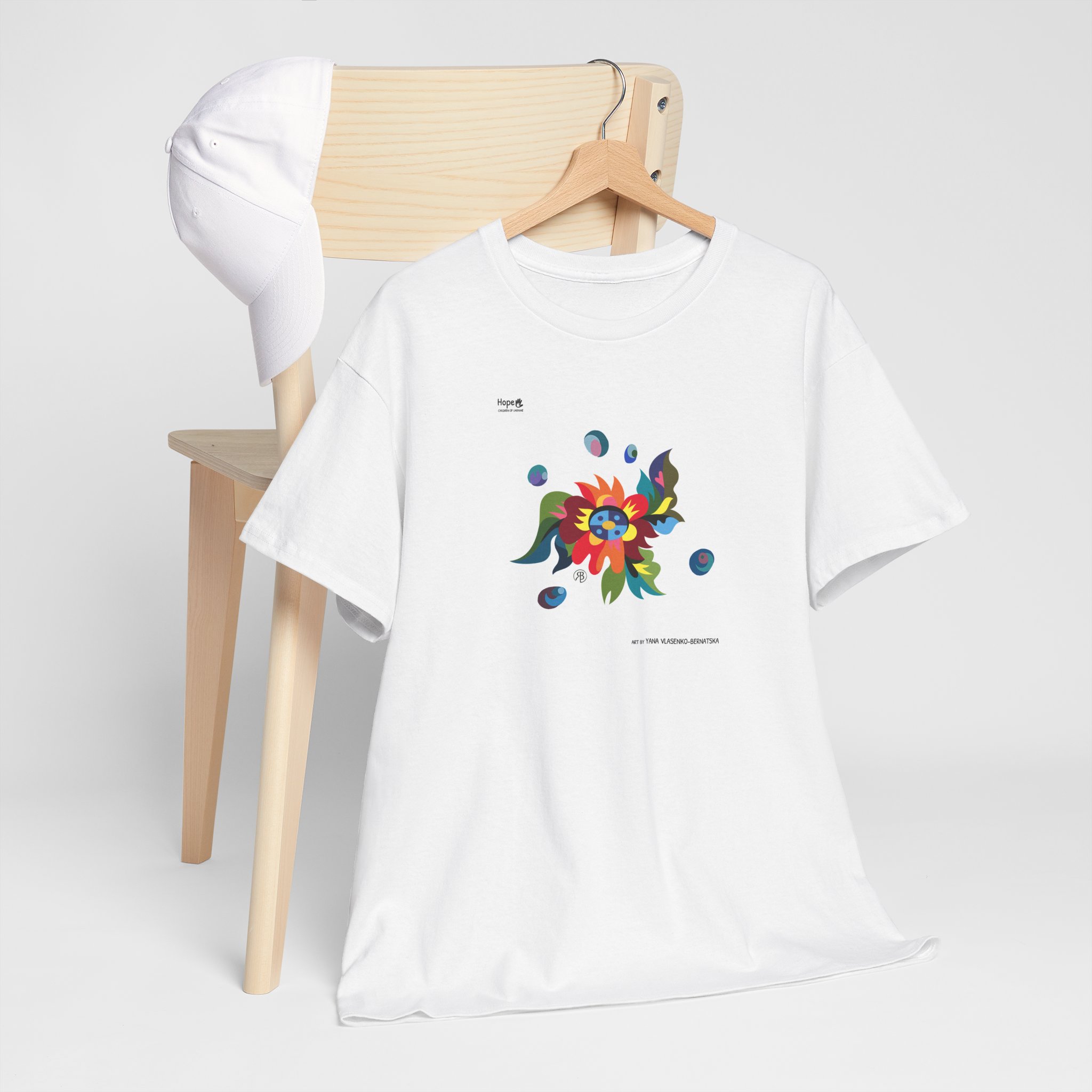 Unisex Heavy Cotton Tee – Blossom of Light - Image 10