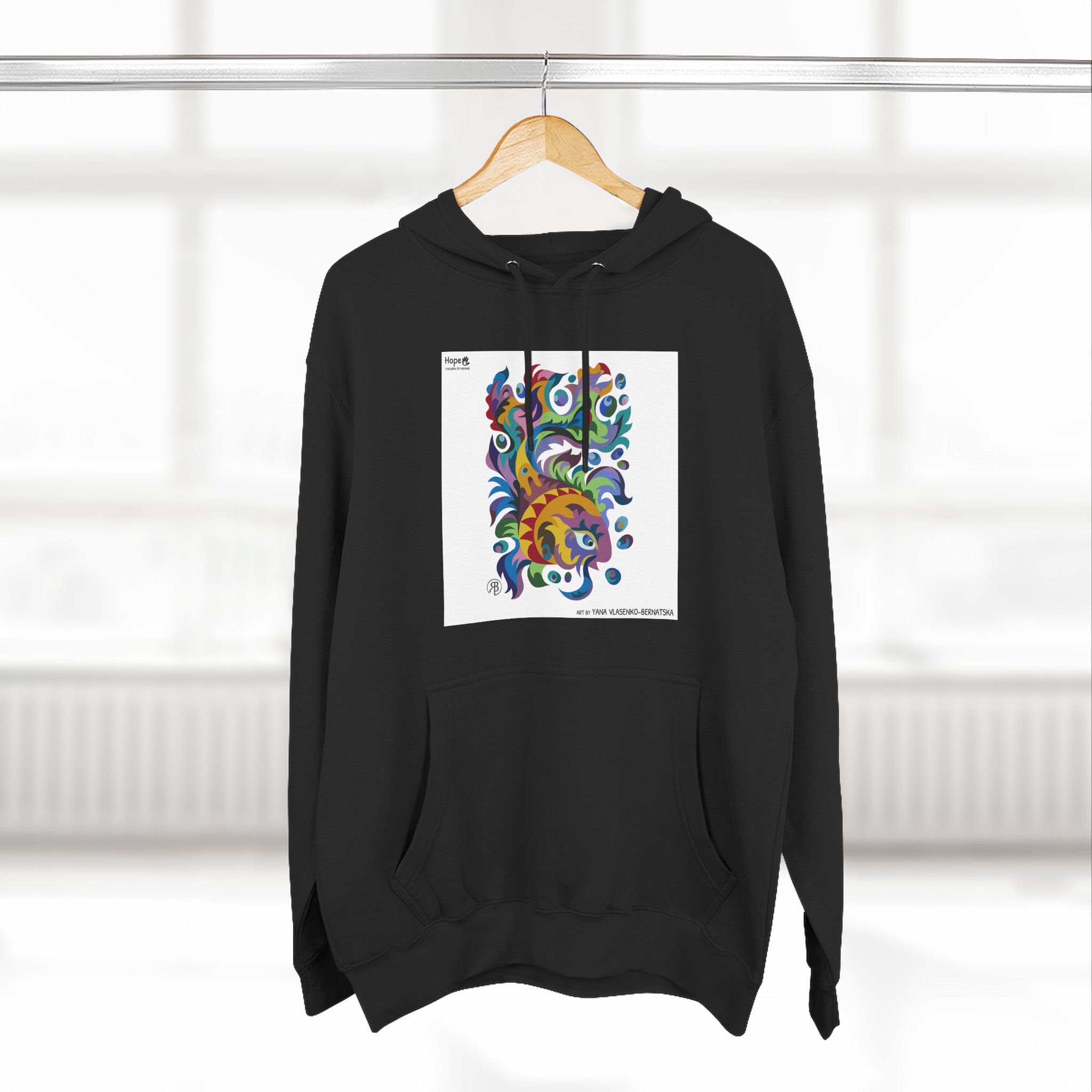 Three-Panel Fleece Hoodie – Dreamfish - Image 5