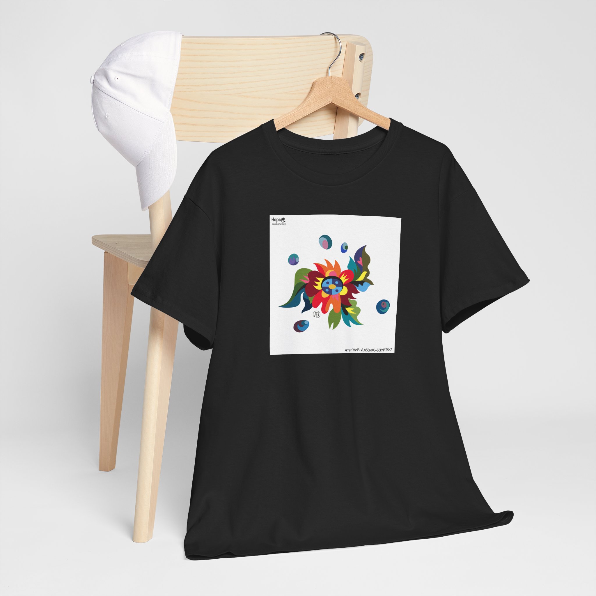 Unisex Heavy Cotton Tee – Blossom of Light - Image 4