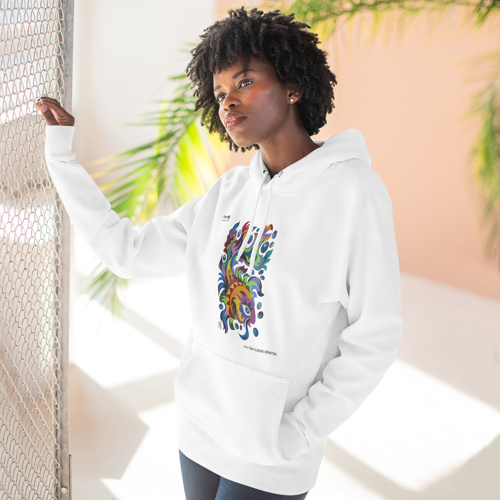 Three-Panel Fleece Hoodie – Dreamfish - Image 9
