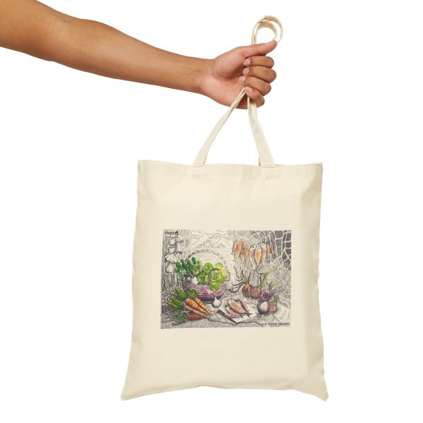 Cotton Canvas Tote Bag - Graphic Still Life - Image 3