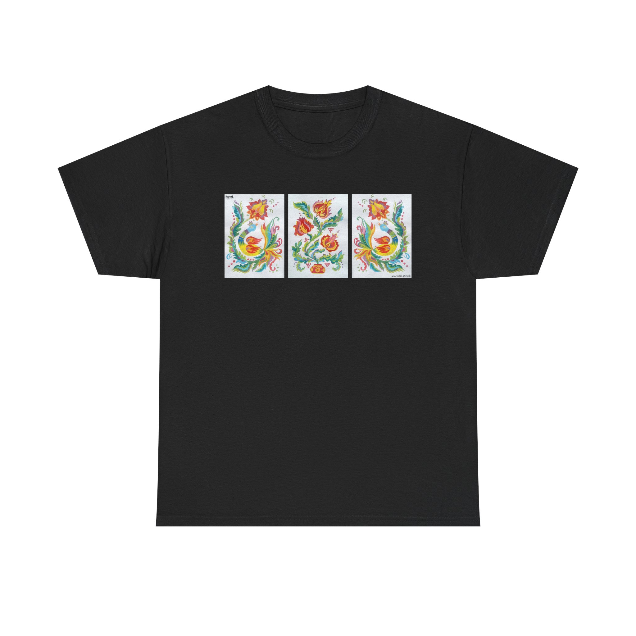 Unisex Heavy Cotton Tee – Triptych “Samchykivka Painting”