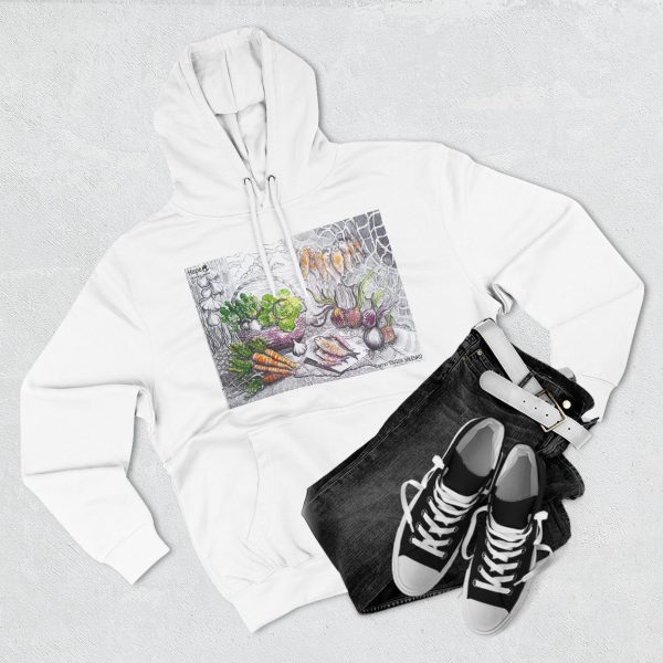 Three-Panel Fleece Hoodie - Graphic Still Life - Image 7