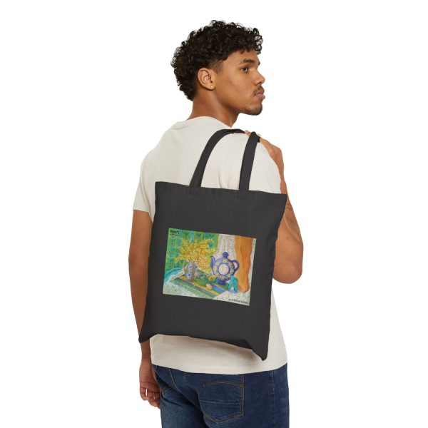 Cotton Canvas Tote Bag - Easter Still Life - Image 7
