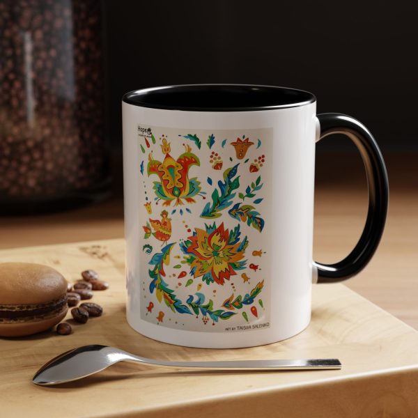 Coffee Mug –  Elements of Samchykivka Painting - Image 2