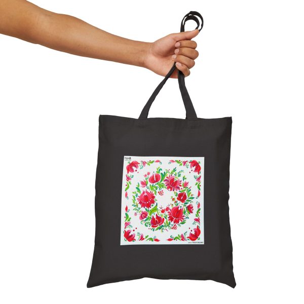 Cotton Canvas Tote Bag - Petrykivka Painting - Image 8