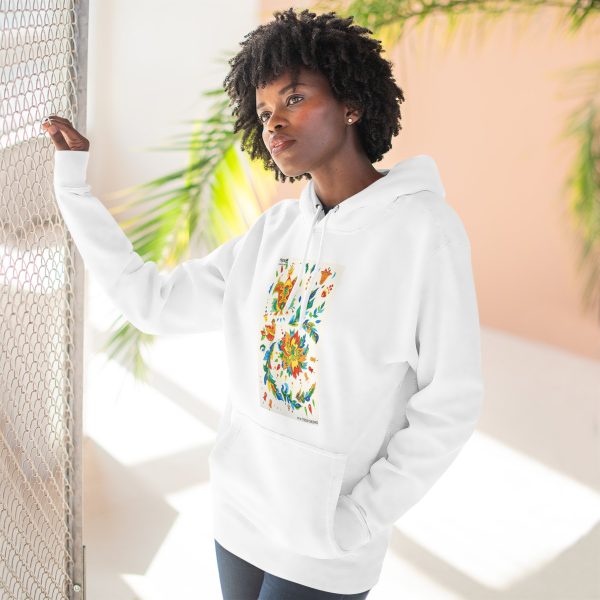 Three-Panel Fleece Hoodie – Elements of Samchykivka Painting - Image 9