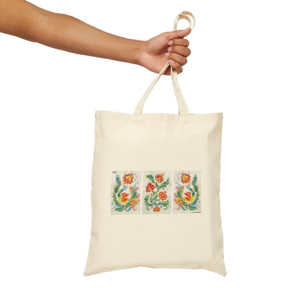 Cotton Canvas Tote Bag - Triptych "Samchykivka Painting" - Image 3