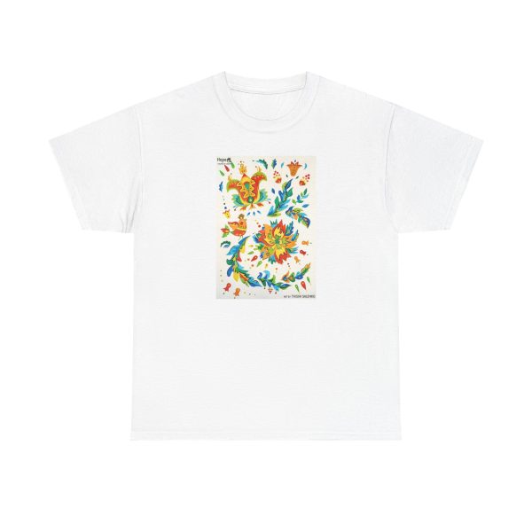 Unisex Heavy Cotton Tee - Elements of Samchykivka Painting - Image 7