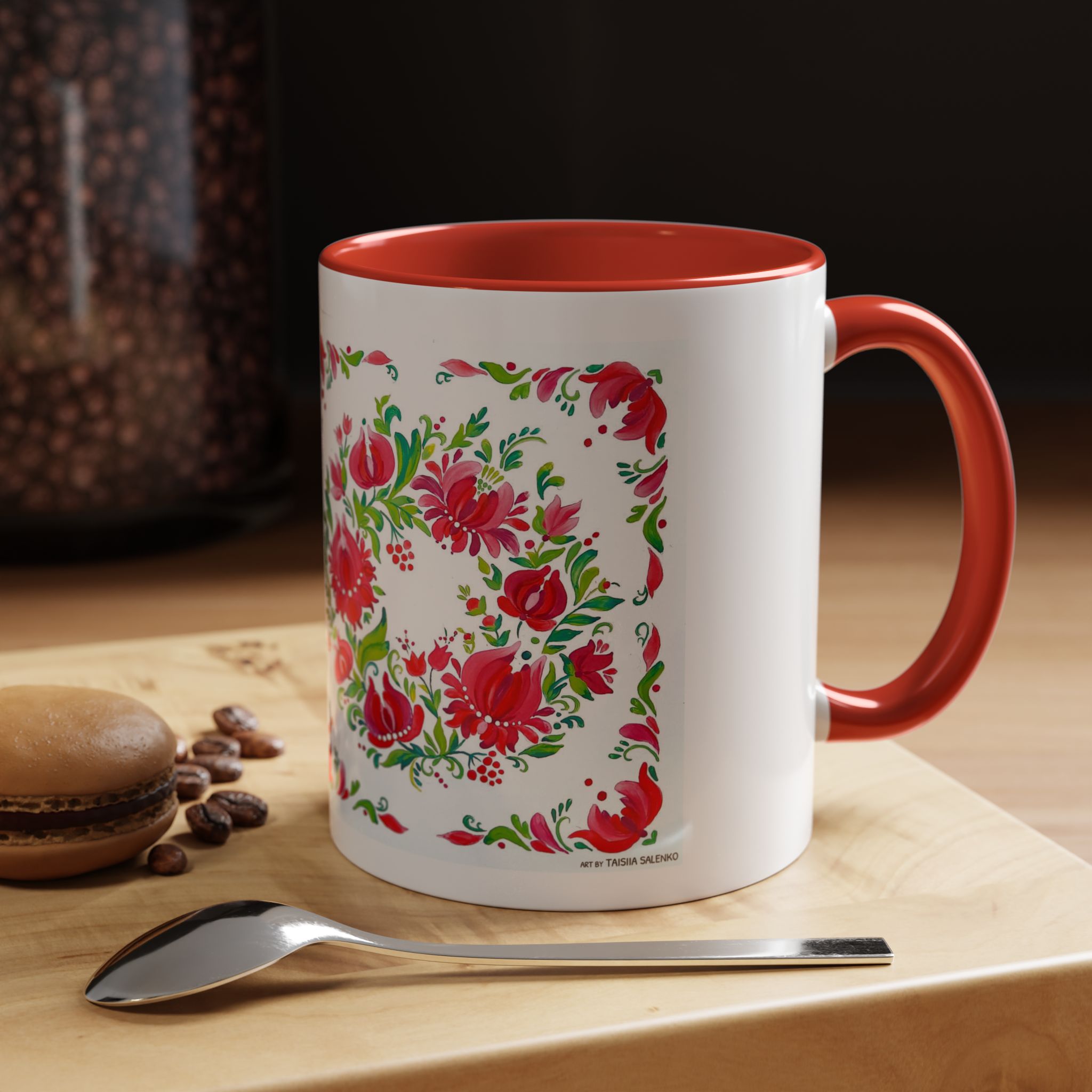 Coffee Mug - Petrykivka Painting - Image 14