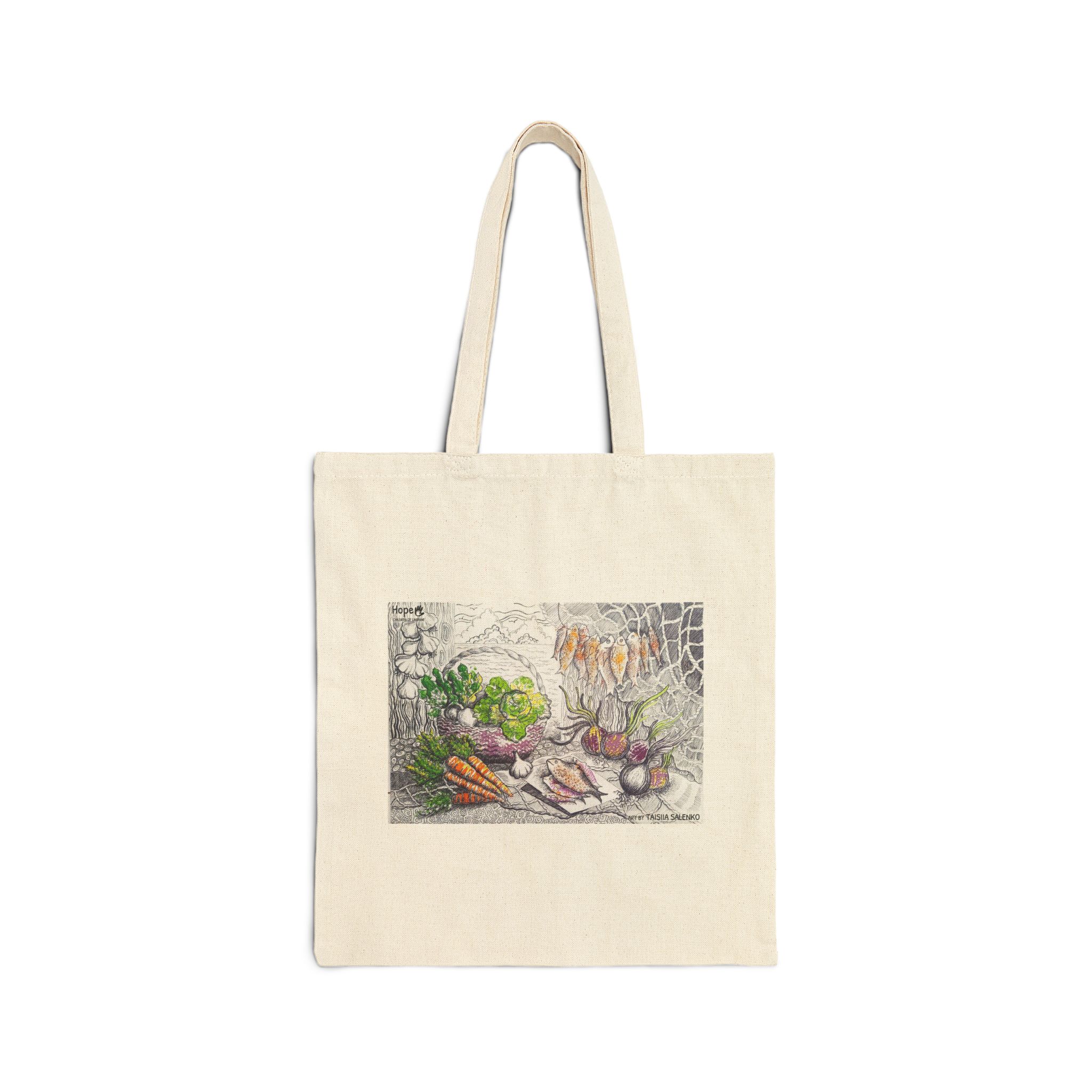Cotton Canvas Tote Bag – Graphic Still Life