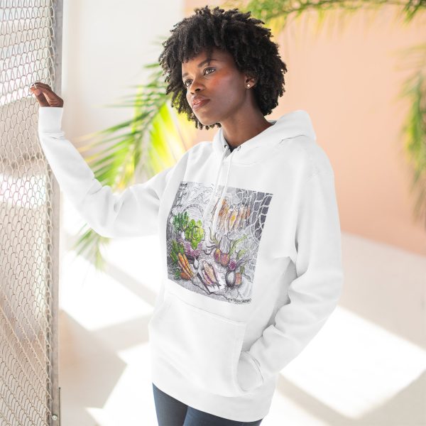 Three-Panel Fleece Hoodie - Graphic Still Life - Image 9