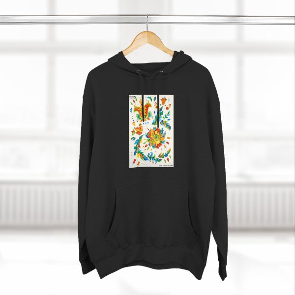 Three-Panel Fleece Hoodie – Elements of Samchykivka Painting - Image 5