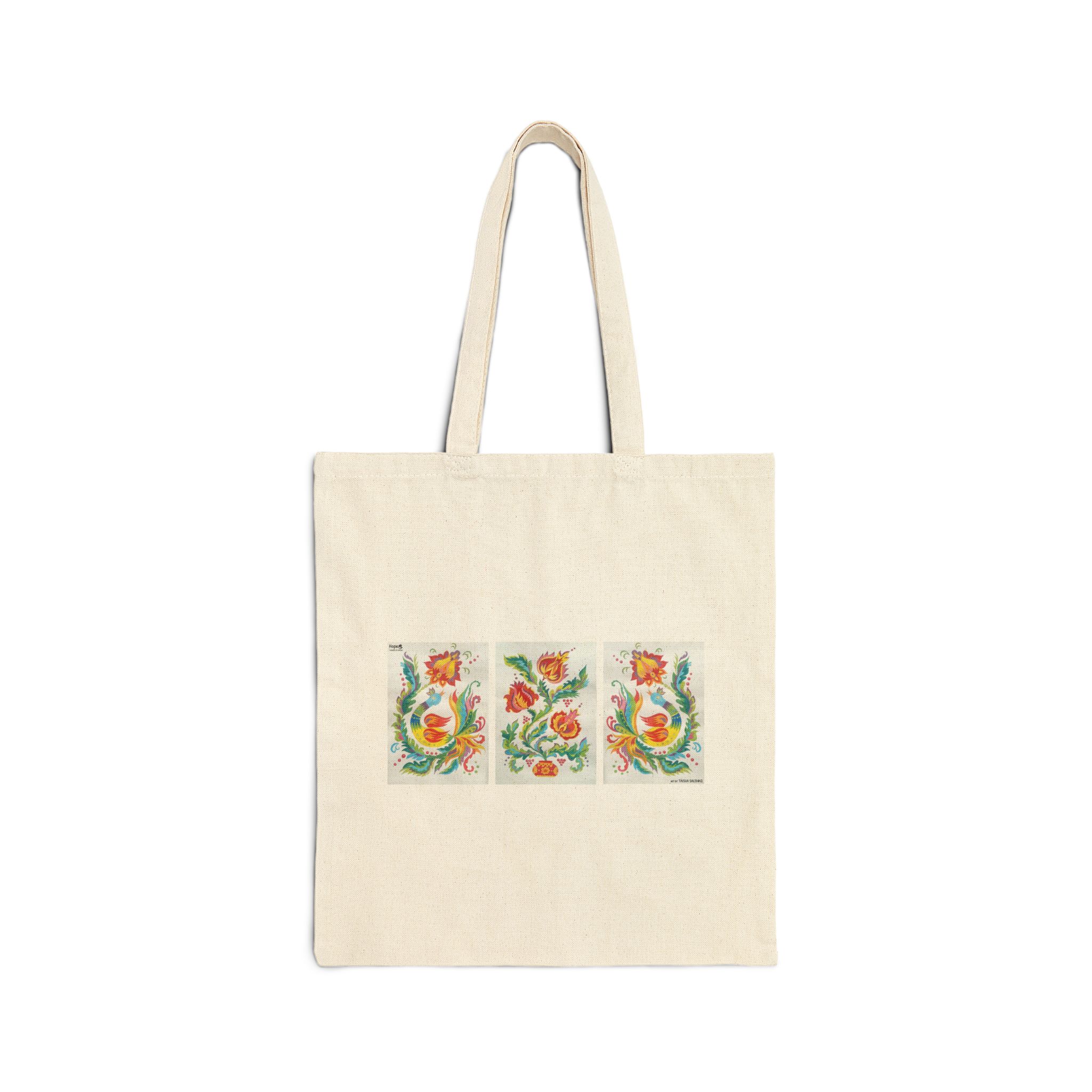 Cotton Canvas Tote Bag – Triptych “Samchykivka Painting”