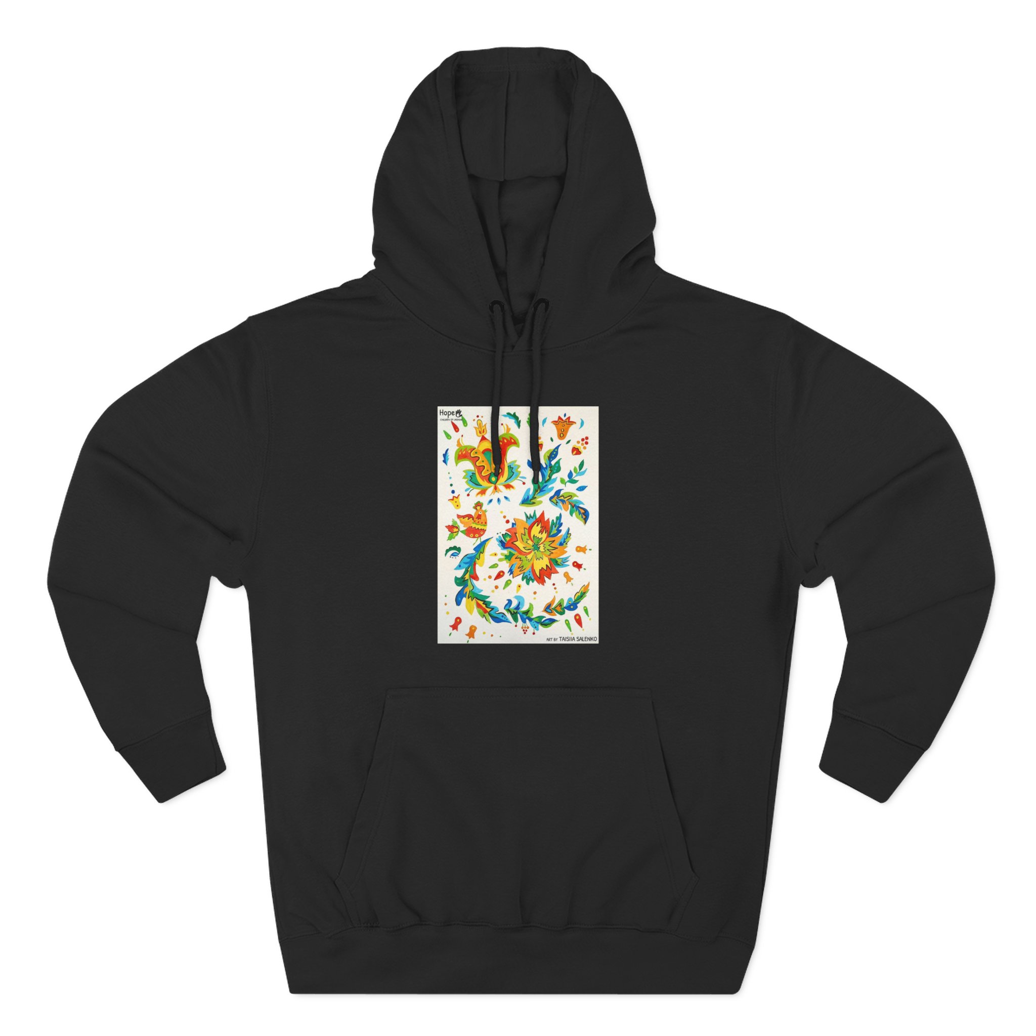 Three-Panel Fleece Hoodie – Elements of Samchykivka Painting