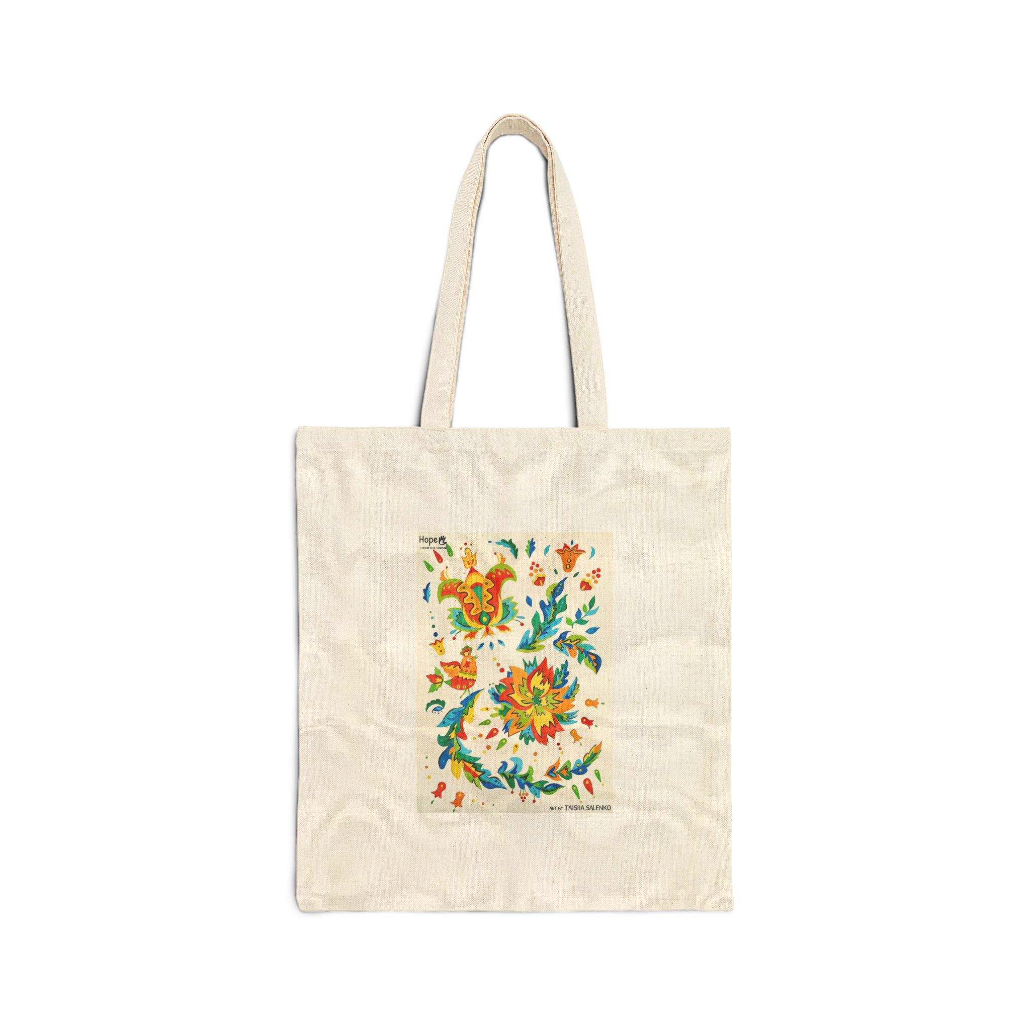 Cotton Canvas Tote Bag – Elements of Samchykivka Painting