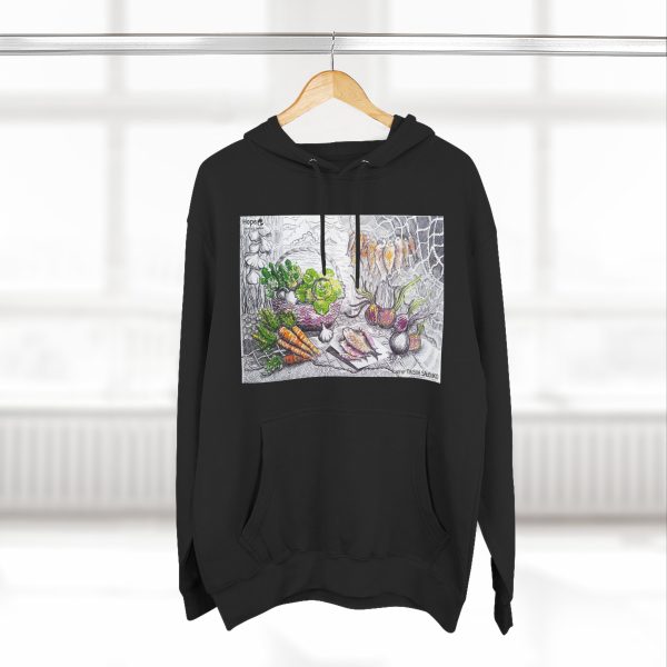 Three-Panel Fleece Hoodie - Graphic Still Life - Image 5