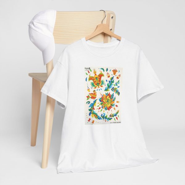 Unisex Heavy Cotton Tee - Elements of Samchykivka Painting - Image 10