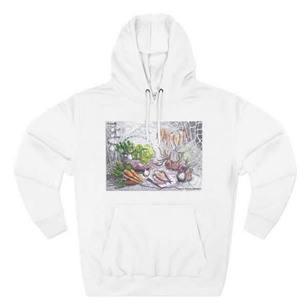 Three-Panel Fleece Hoodie - Graphic Still Life - Image 6