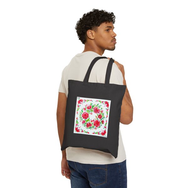 Cotton Canvas Tote Bag - Petrykivka Painting - Image 7