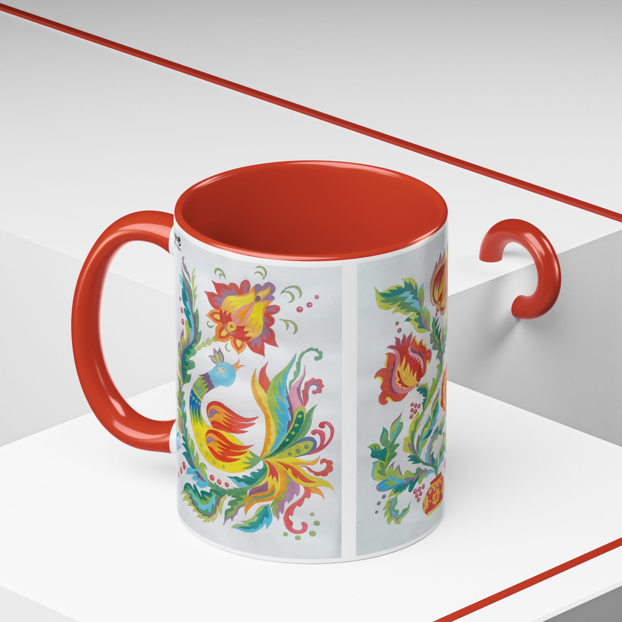 Coffee Mug - Triptych "Samchykivka Painting" - Image 15