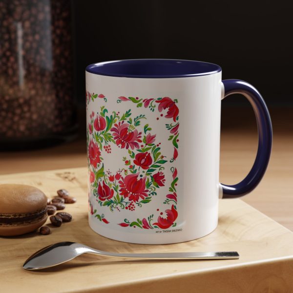 Coffee Mug -  Petrykivka Painting - Image 6