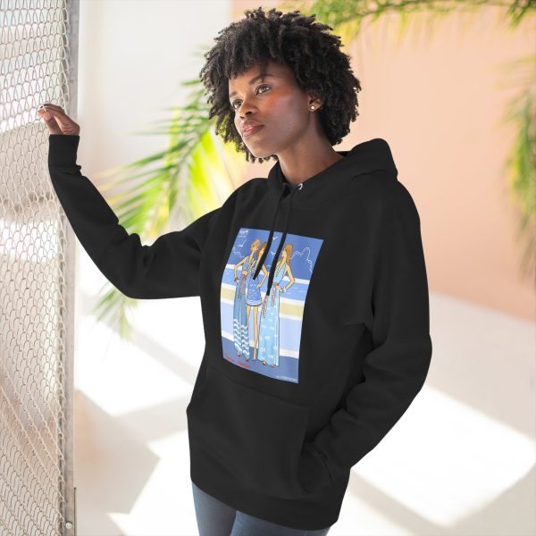 Three-Panel Fleece Hoodie - Kherson is Ukraine - Image 4
