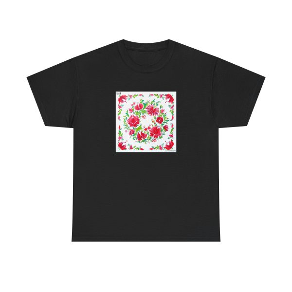 Unisex Heavy Cotton Tee - Petrykivka Painting