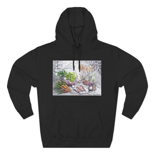 Three-Panel Fleece Hoodie - Graphic Still Life