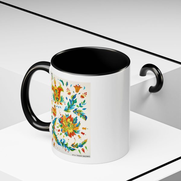 Coffee Mug –  Elements of Samchykivka Painting - Image 3