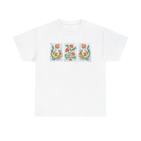 Unisex Heavy Cotton Tee - Triptych "Samchykivka Painting" - Image 7