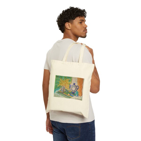 Cotton Canvas Tote Bag - Easter Still Life - Image 2