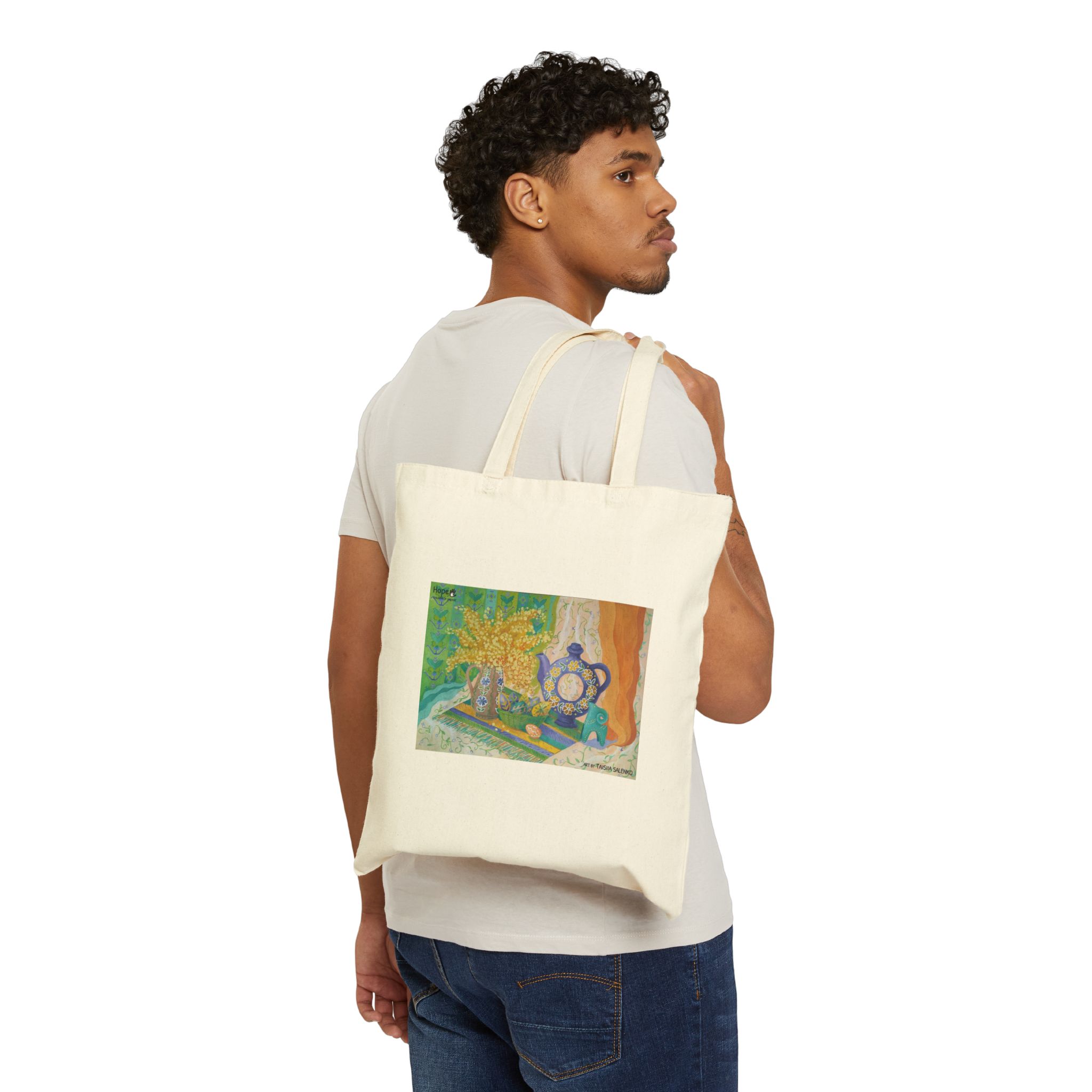 Cotton Canvas Tote Bag – Easter Still Life
