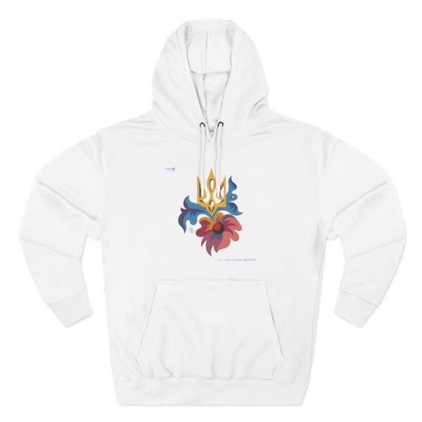 Three-Panel Fleece Hoodie –  Bloom for Ukraine - Image 6