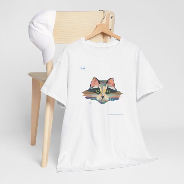 Unisex Heavy Cotton Tee – Pixel Whiskers - Image 10