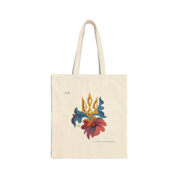 Cotton Canvas Tote Bag – Bloom for Ukraine