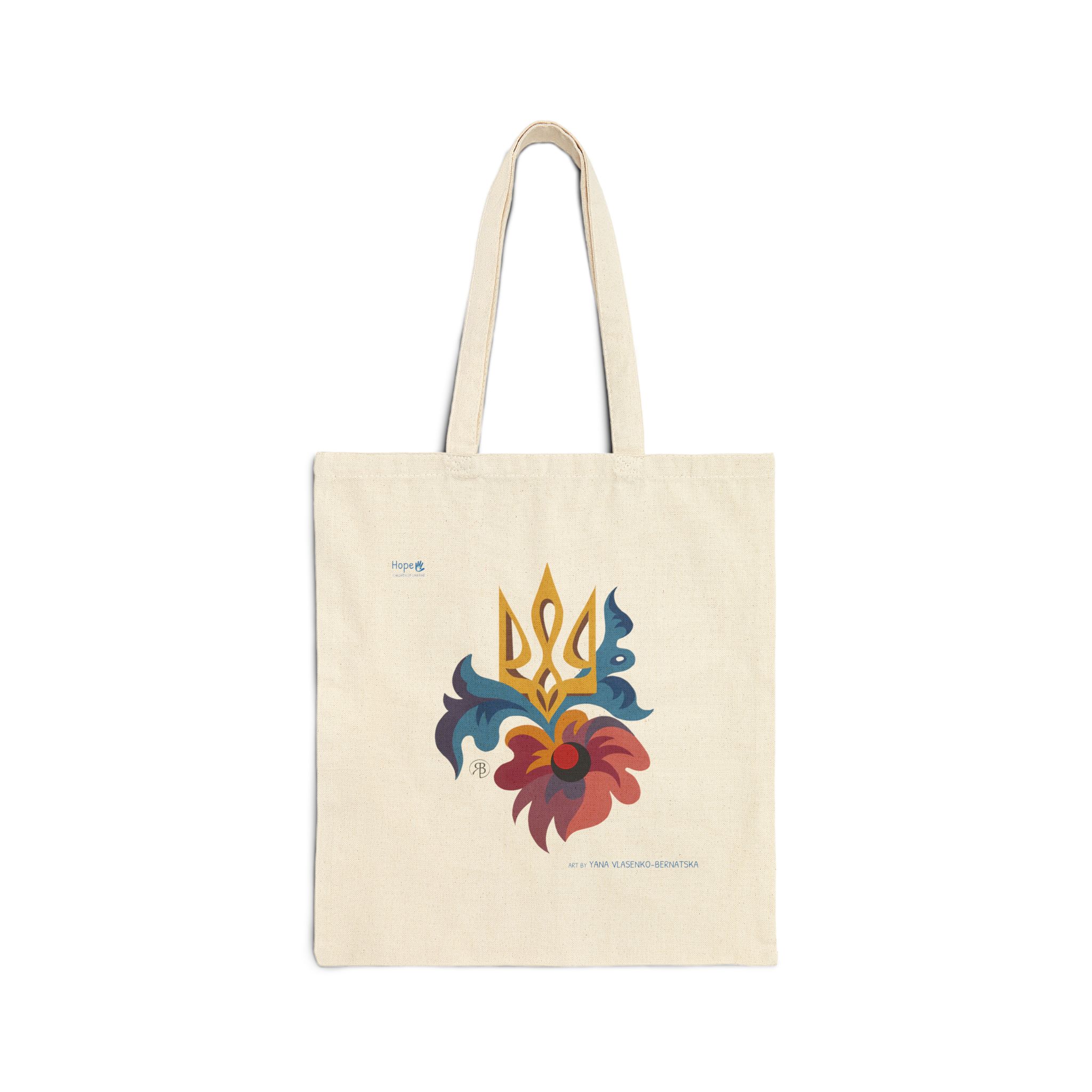 Cotton Canvas Tote Bag – Bloom for Ukraine