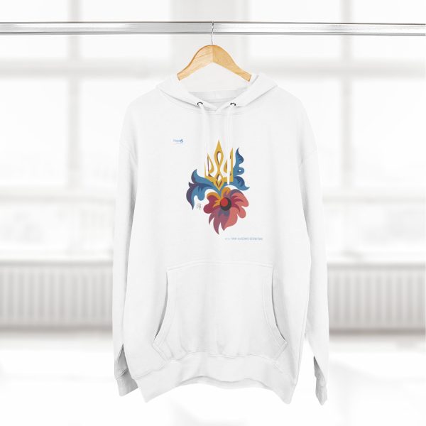 Three-Panel Fleece Hoodie –  Bloom for Ukraine - Image 10