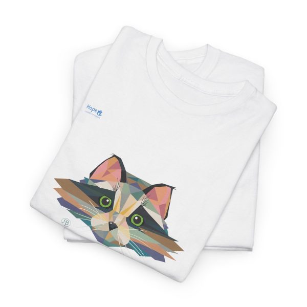 Unisex Heavy Cotton Tee – Pixel Whiskers - Image 9