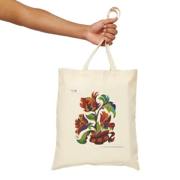 Cotton Canvas Tote Bag – Cup of Bloom - Image 3